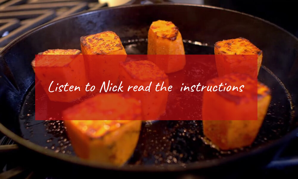 Sweet potato fondant reading